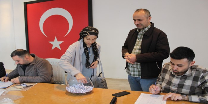 Kahta’da TYP kapsamındaki işçi alımı kurası çekildi